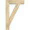 Ekena Millwork Traditional Block Rough Sawn Bracket w/ Offset Brace, Douglas Fir, 6"W x 20"D x 32"H BKT0604X20X32TRA05RDF - alternate 2